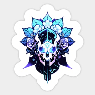 Cyberpunk Flowers Sticker